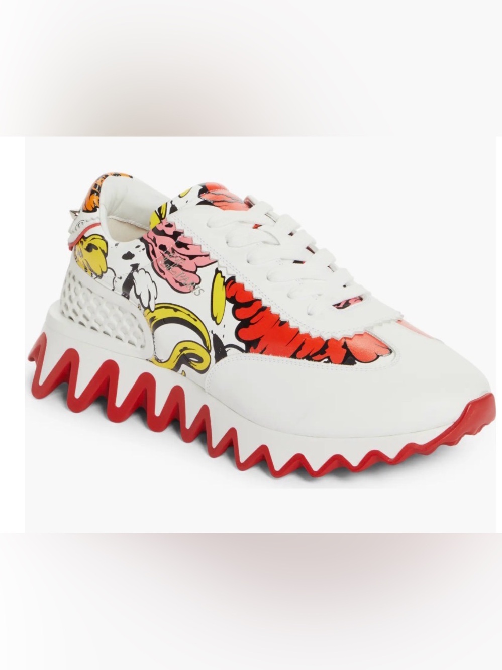 New in box Louboutin Men’s x Shun Sudo Loubishark Button
Flower Sneaker